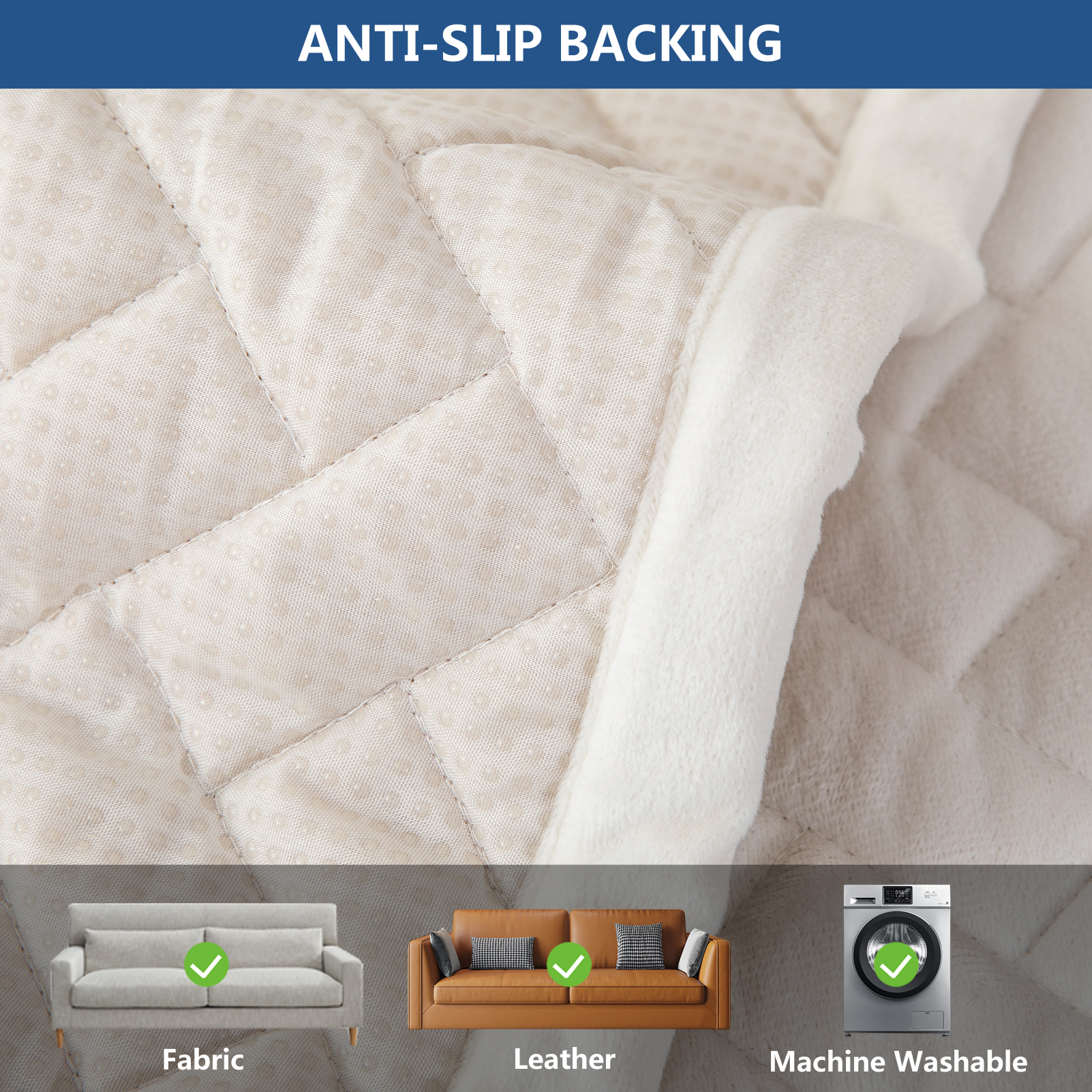 Eismodra Couch Cover,Sectional Couch Covers,Sofa Covers for 3 Cushion 