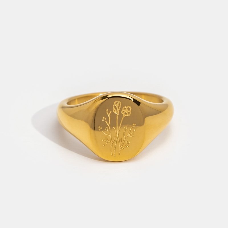 18K Gold Wildflower Ring