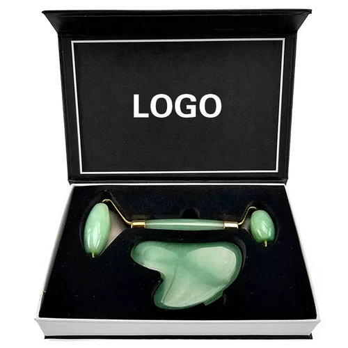 Original Green Quartz Stone Gua Sha Massage Tool Real Aventurine Jade