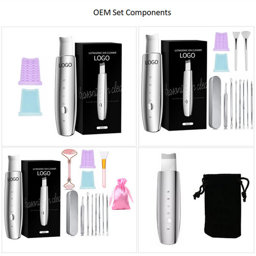 LED Light Red And Blue EMS Ultra Sonic Ultrasound Electric Ultrasonic