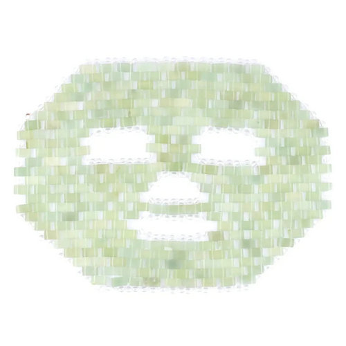 New product luxury pink rose quartz sleep jade stone face eye mask for