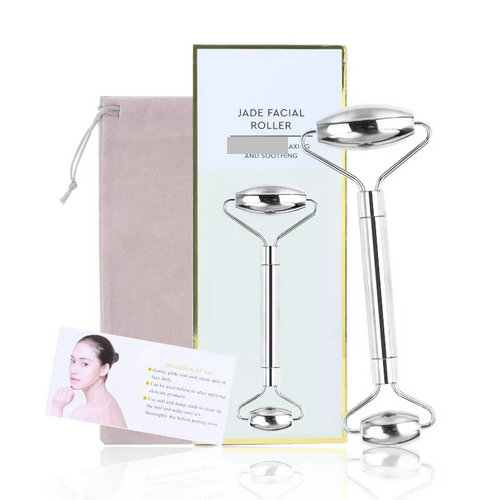 Stainless Steel Ice Jade Roller Beauty Metal Ice Roller Massager Gua S