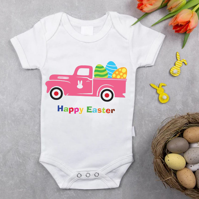 Personalised Easter Car Onesie, Kids Shirt