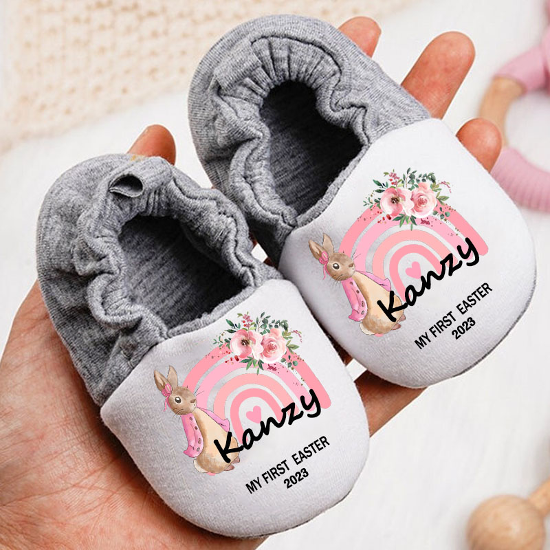 Personalized Custom PrintRain Soft Sole Shoes For Toddler Baby Booties