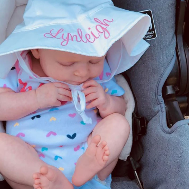 White Wide Brim Sun Protective Baby and Toddler Sun Hat