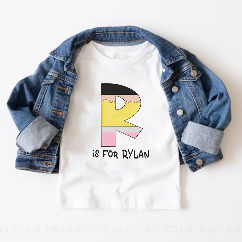 Personalized Custom Back to School Pencil Shirt Gift