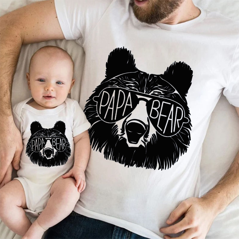 [Adult Tee]Father's day PaPa Bear Matching Shirt