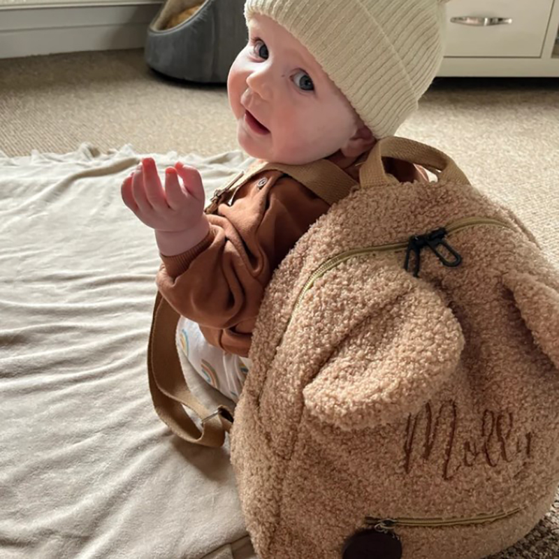 Personalized Embroidery Teddy Bear Backpack