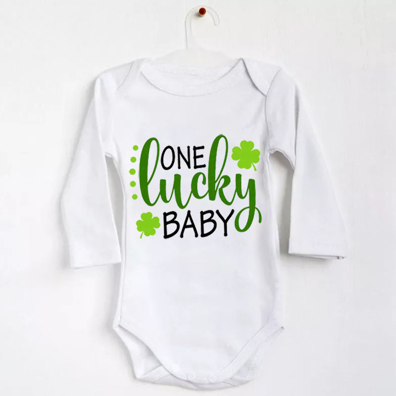 St. Patrick's Day One Lucky Baby Gender Neutral Bodysuit
