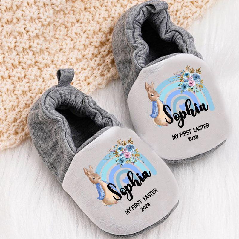 Personalized Custom PrintRain Soft Sole Shoes For Toddler Baby Booties