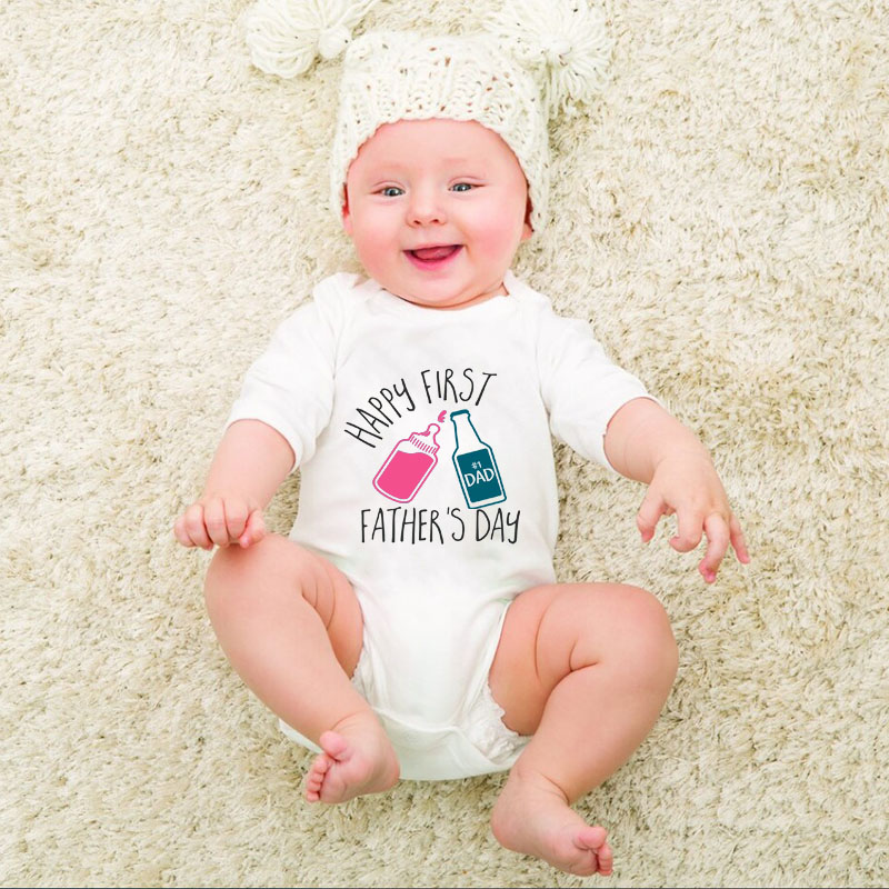 First Father's Day Onesies, Newborn Baby Boy&Girl Onesie