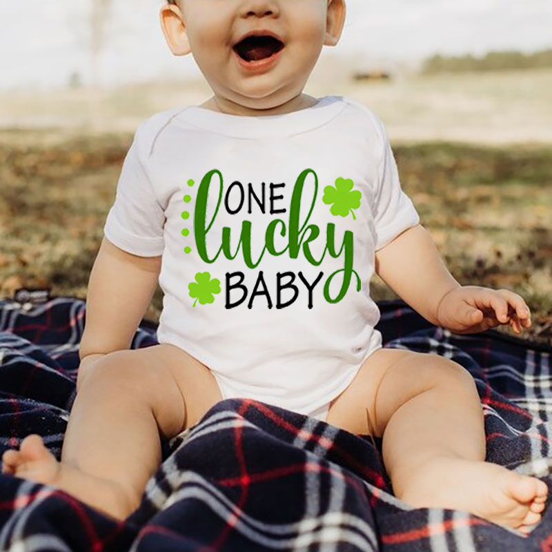 St. Patrick's Day One Lucky Baby Gender Neutral Bodysuit