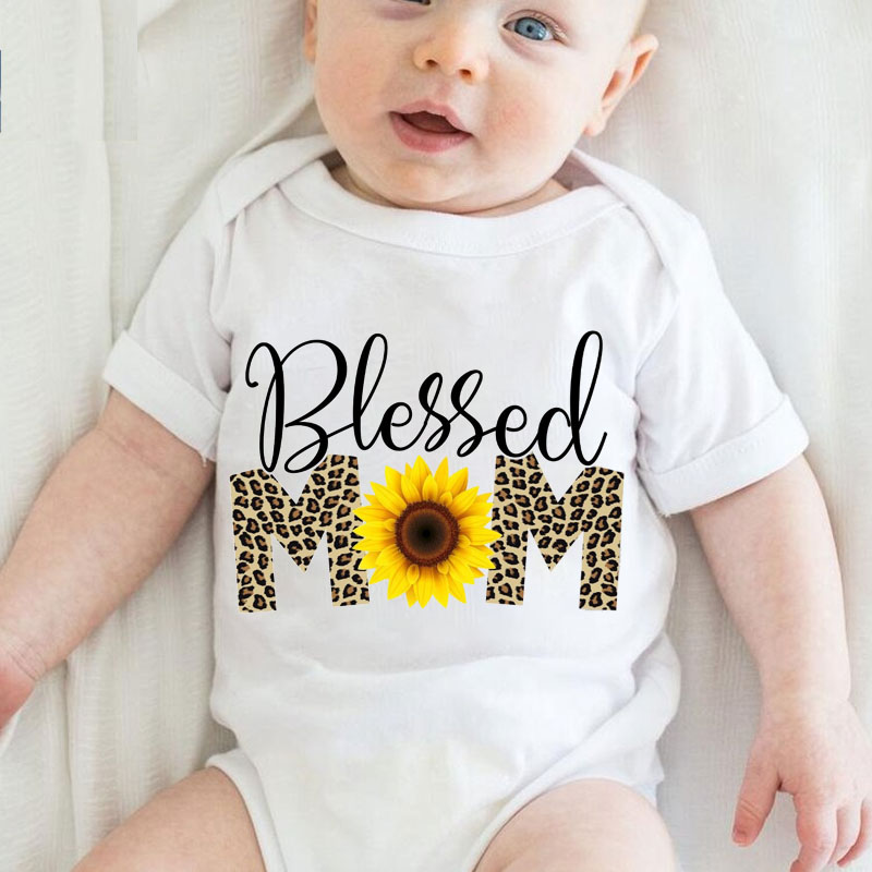 [Adult Tee]Mother's Day Gifts Blessed MaMa Matching Shirt