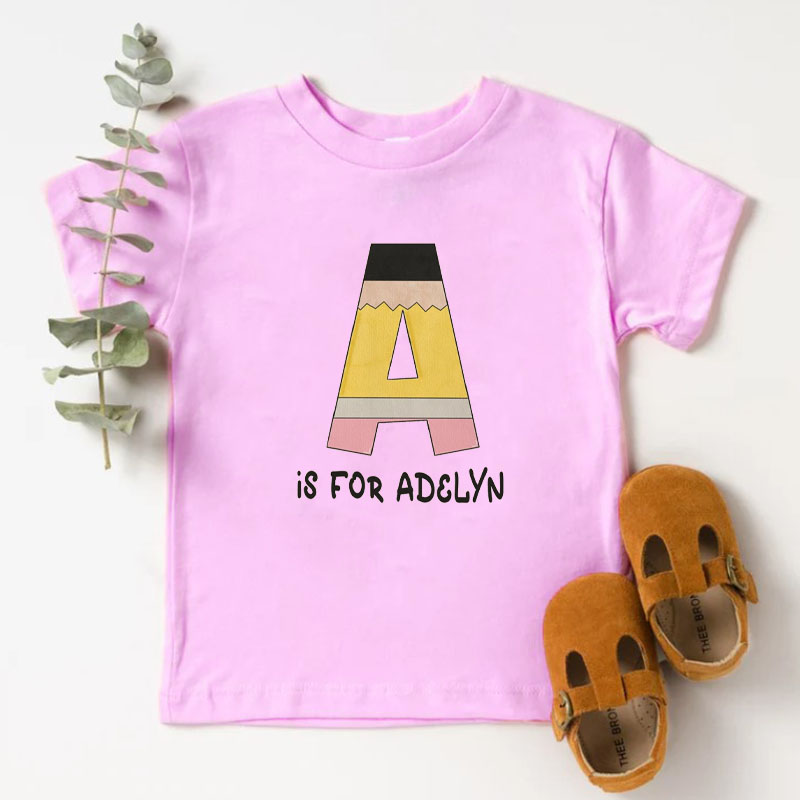 Personalized Custom Back to School Pencil Shirt Gift