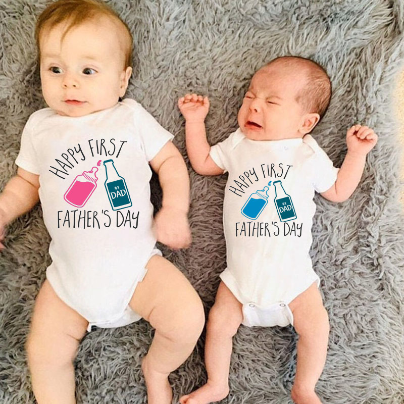 First Father's Day Onesies, Newborn Baby Boy&Girl Onesie