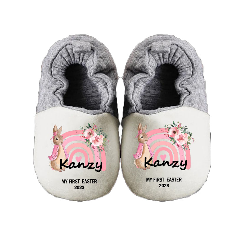 Personalized Custom PrintRain Soft Sole Shoes For Toddler Baby Booties