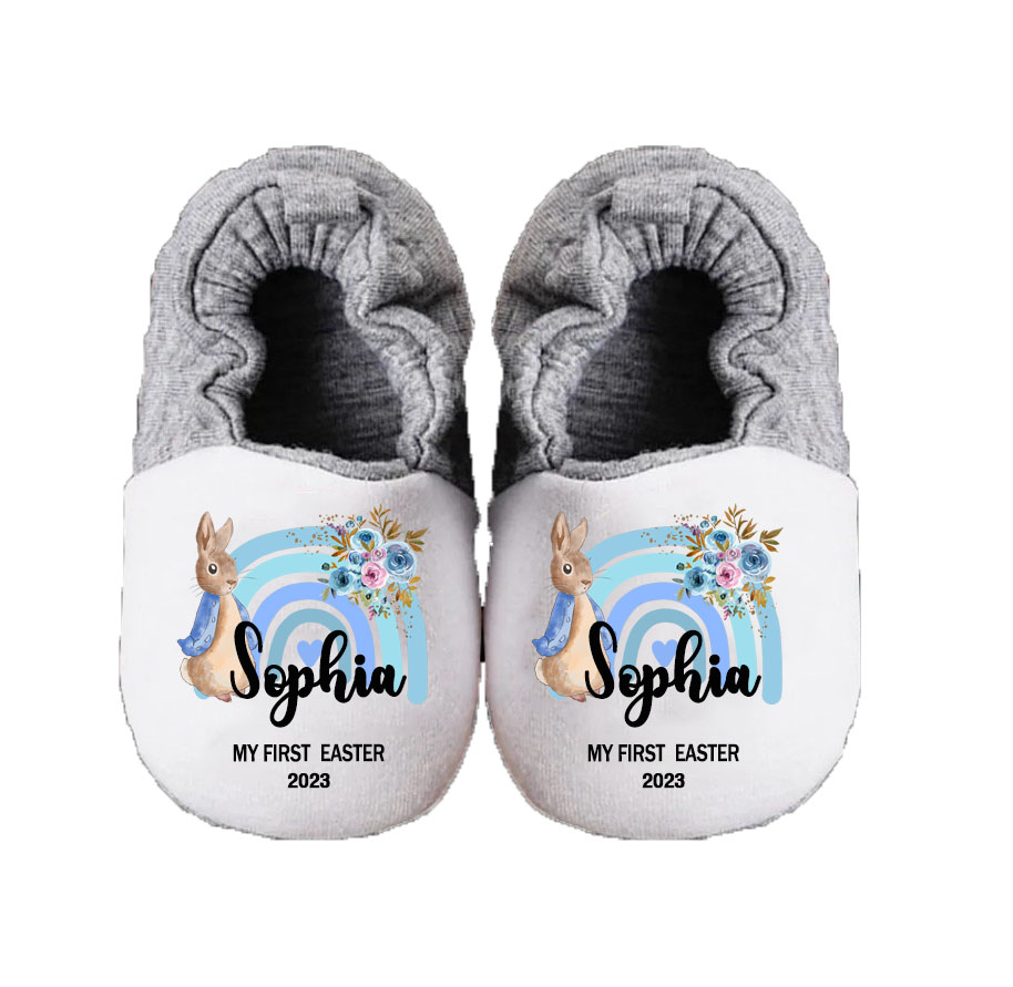 Personalized Custom PrintRain Soft Sole Shoes For Toddler Baby Booties