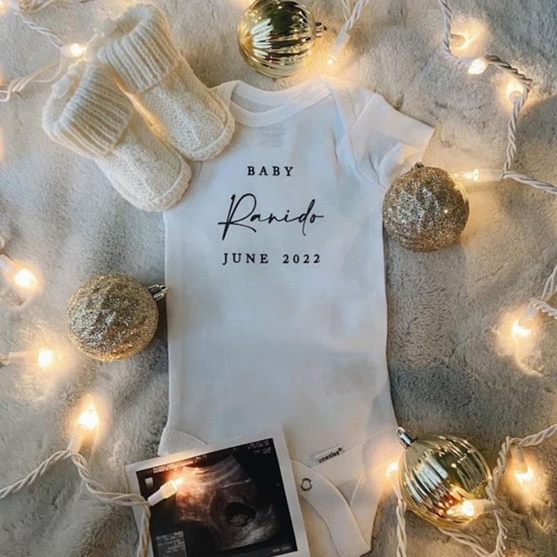 CustomalizedBaby Coming Soon Unisex Onesie New pregnancy Announcement