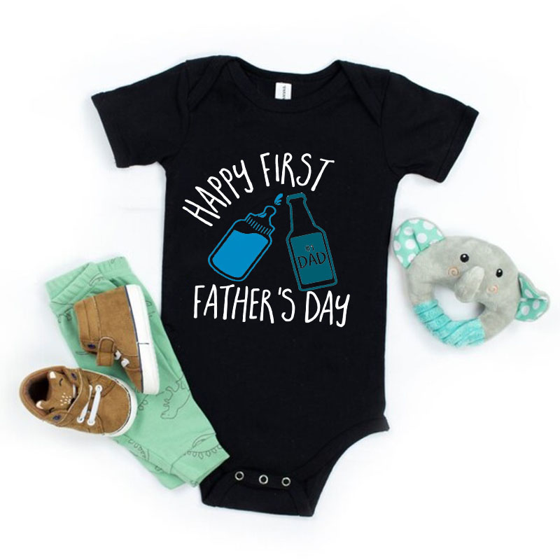 First Father's Day Onesies, Newborn Baby Boy&Girl Onesie