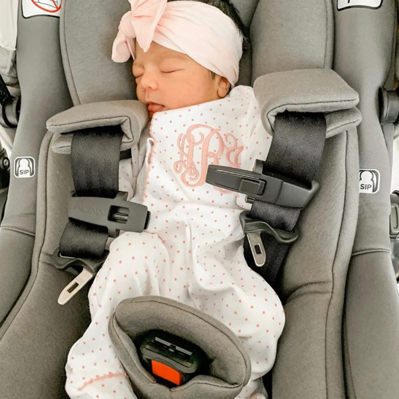 Personalized Baby Girl Pink Tiny Dots Coming Home Outfit