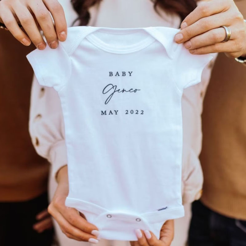 CustomalizedBaby Coming Soon Unisex Onesie New pregnancy Announcement