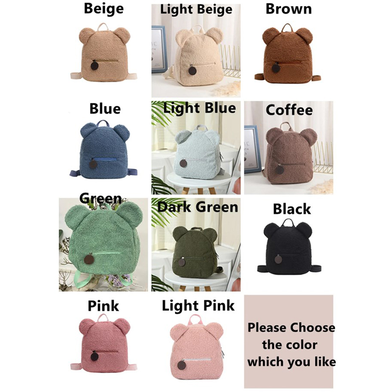 Personalized Embroidery Teddy Bear Backpack