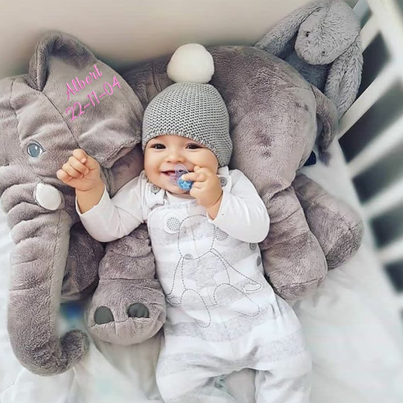 Personalised Elephant Plush Toy, Baby Shower Gift