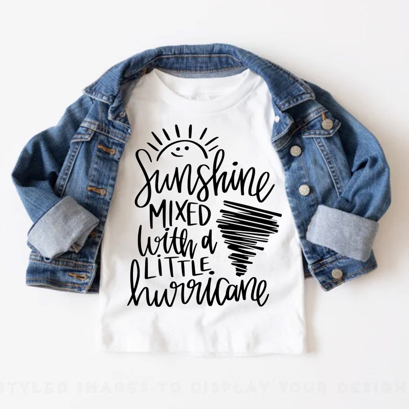 Personalised Sunshine and Hurricane Baby Onesie&Kids Shirt