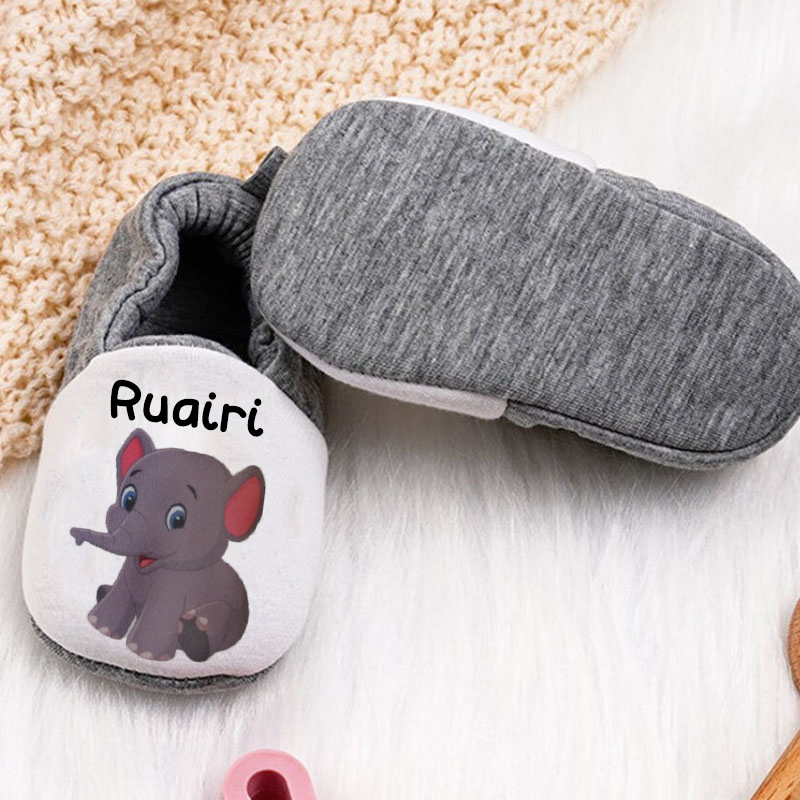 Personalized Newborn Animal Designs Baby Booties