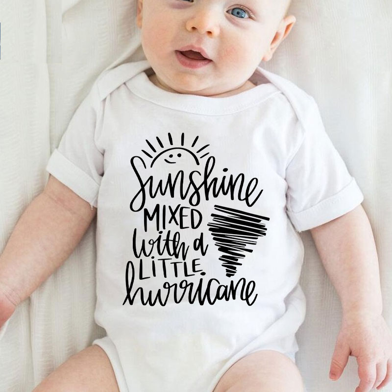 Personalised Sunshine and Hurricane Baby Onesie&Kids Shirt