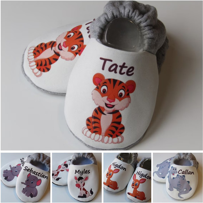 Personalized Newborn Animal Designs Baby Booties