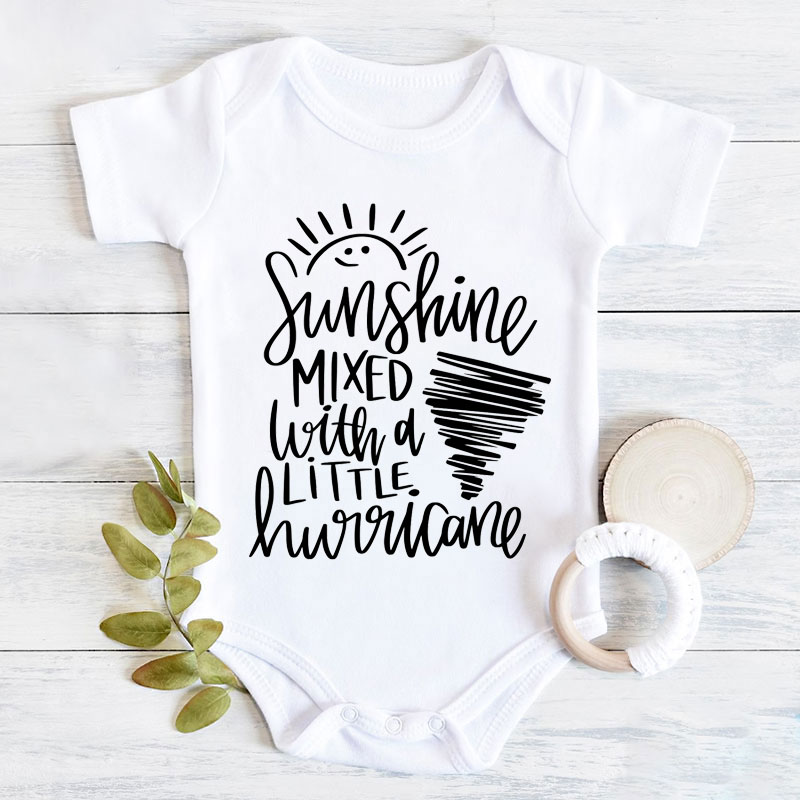 Personalised Sunshine and Hurricane Baby Onesie&Kids Shirt