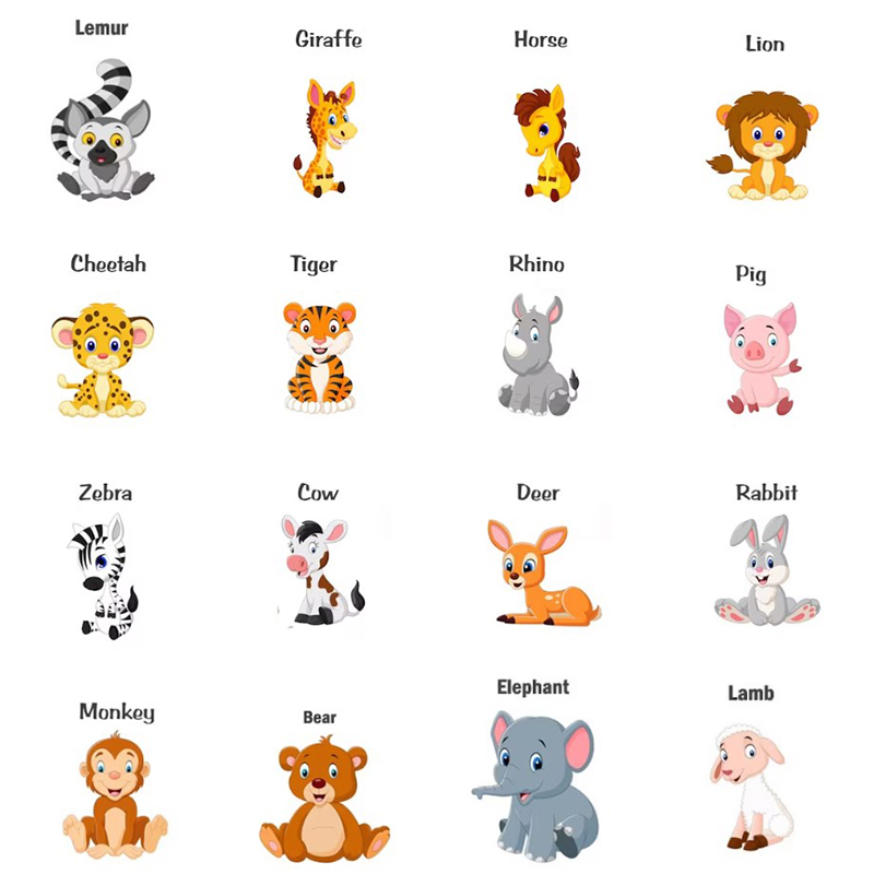 Personalized Newborn Animal Designs Baby Booties