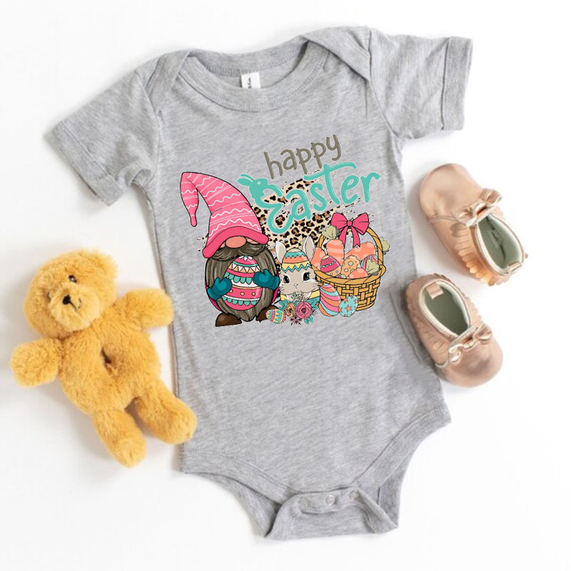 Happy Easter Gnomes Gender Neutral Bodysuit