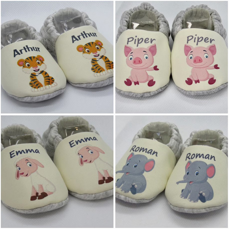 Personalized Newborn Animal Designs Baby Booties