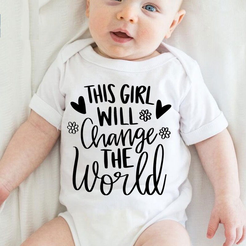 This Girl Will Change the World Baby Girl Onesie&Kids Shirt