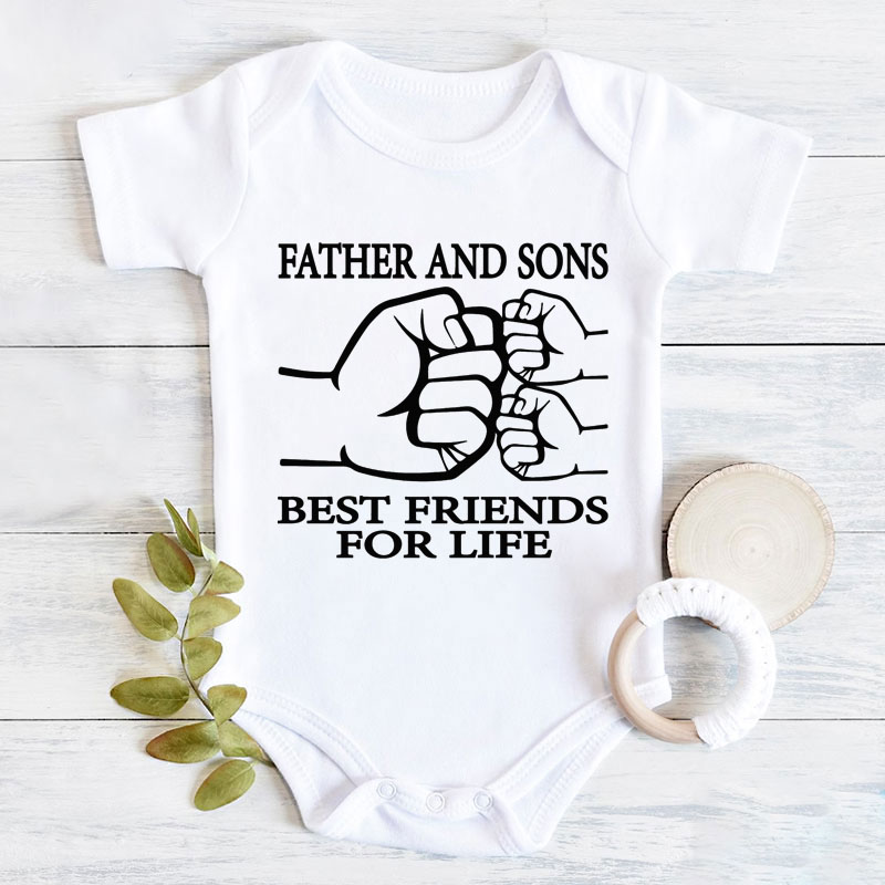 [Adult Tee]Father's Day Father And Sons Best Friends For Life Matching