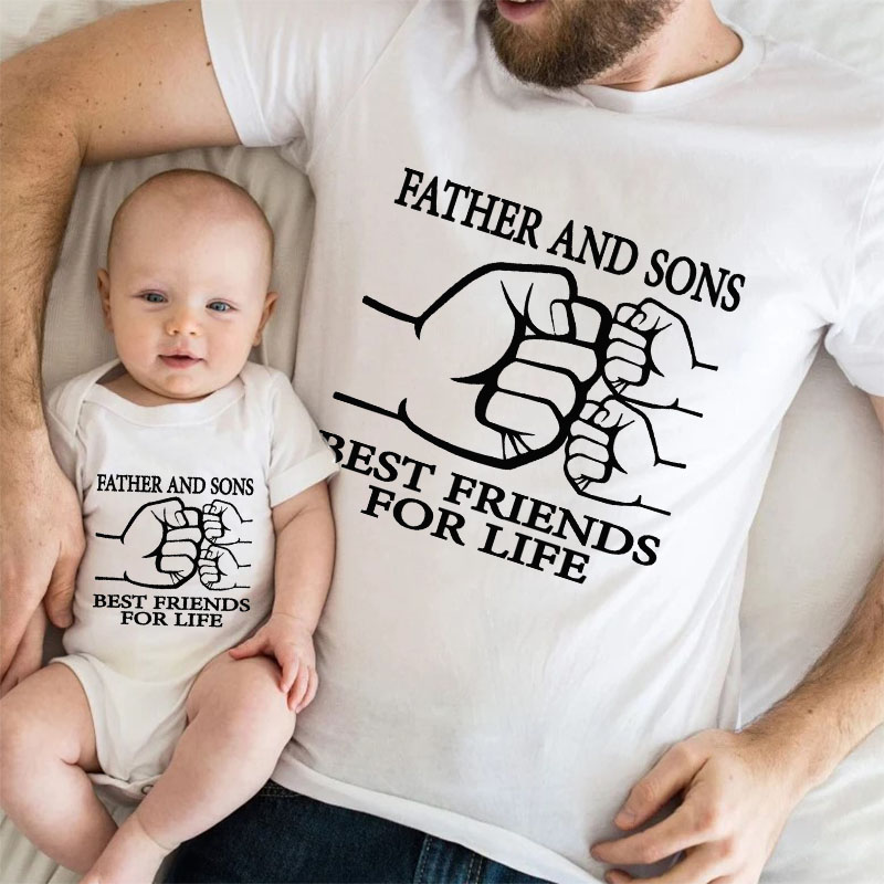 [Baby Bodysuit] Father And Sons Best Friends For Life Mini Matching Bo