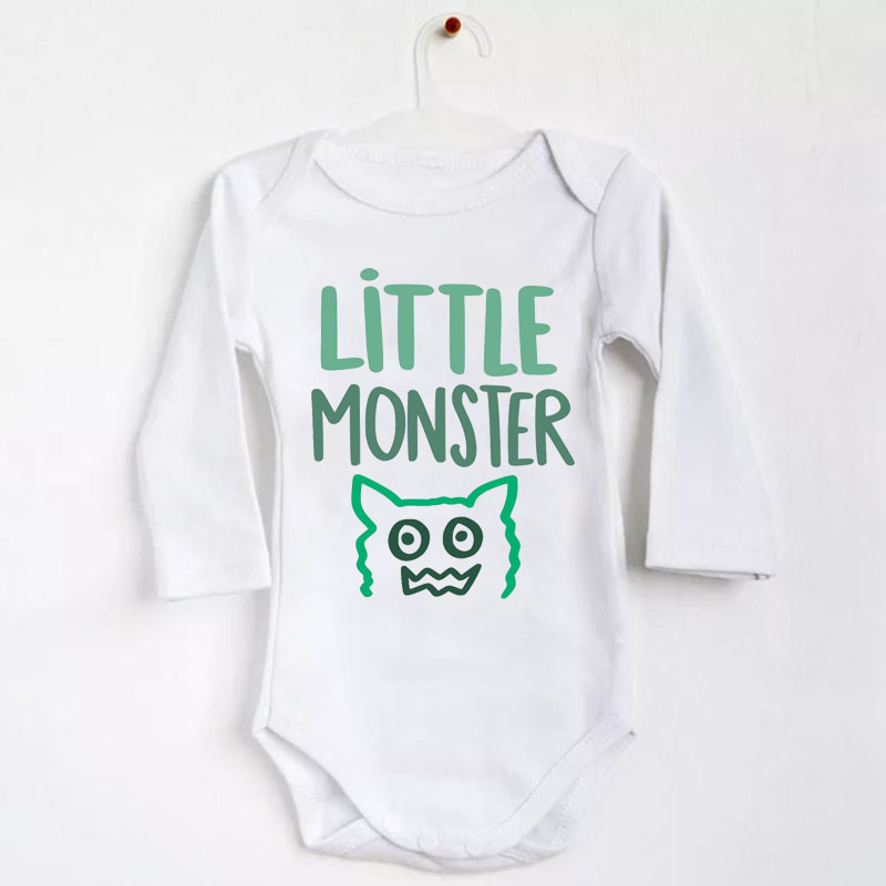 Personalised Little Monster Baby boy girl unisex Onesie