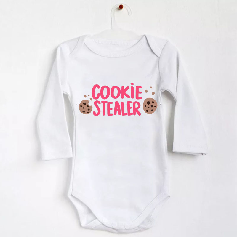 Personalised Cookie Stealer Baby boy girl unisex Onesie