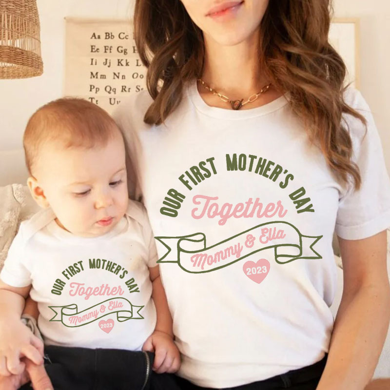 [Baby Bodysuit]Our First Mothers Day Together Matching Bodysuit