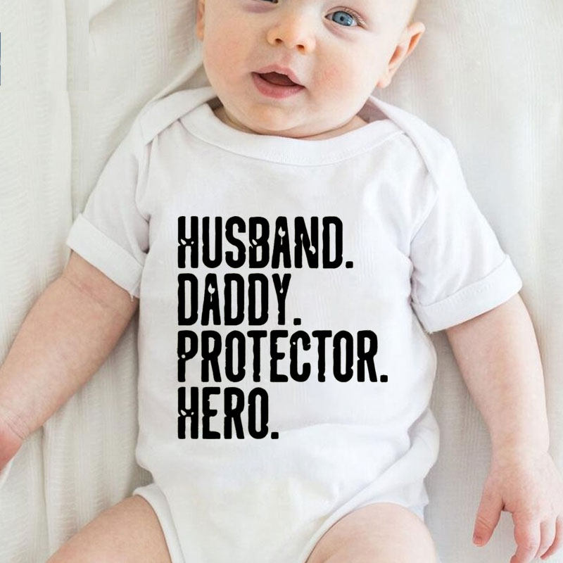 [Adult Tee]Father's Day Husband Daddy Protector Hero Matching Shirt
