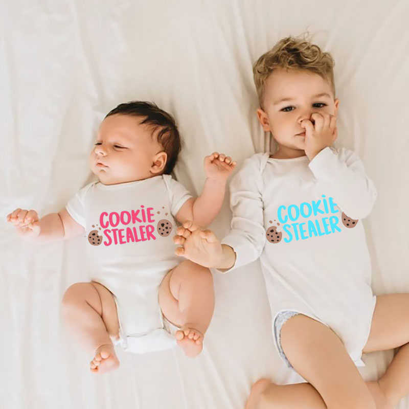 Personalised Cookie Stealer Baby boy girl unisex Onesie