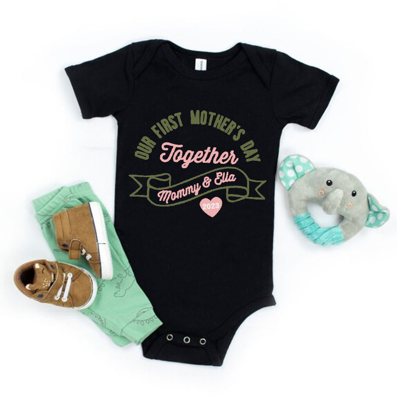 [Baby Bodysuit]Our First Mothers Day Together Matching Bodysuit