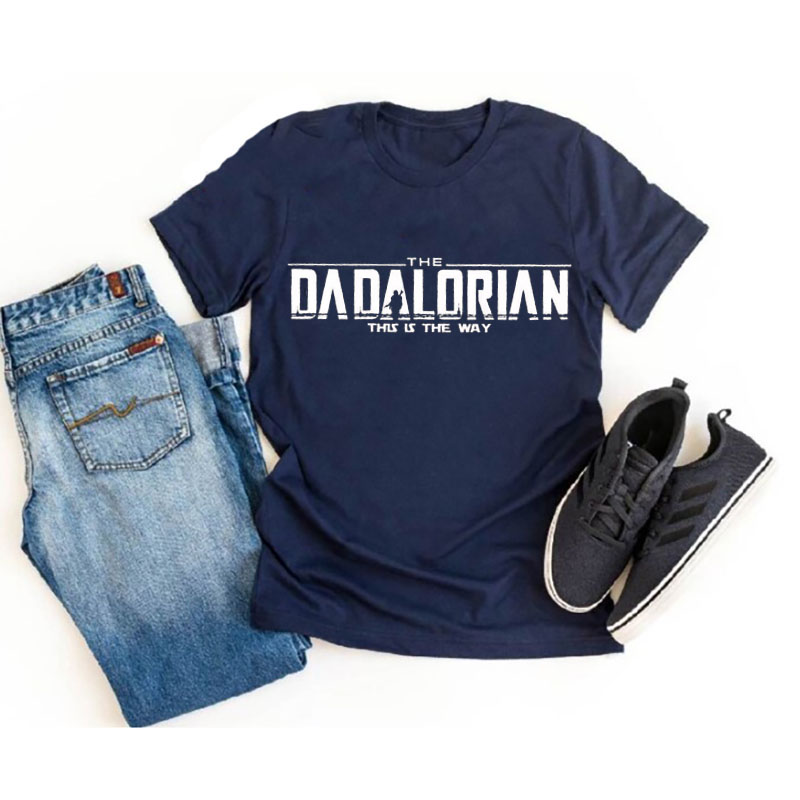 [Adult Tee]Father's Day Dadalorian And Son Matching Shirt