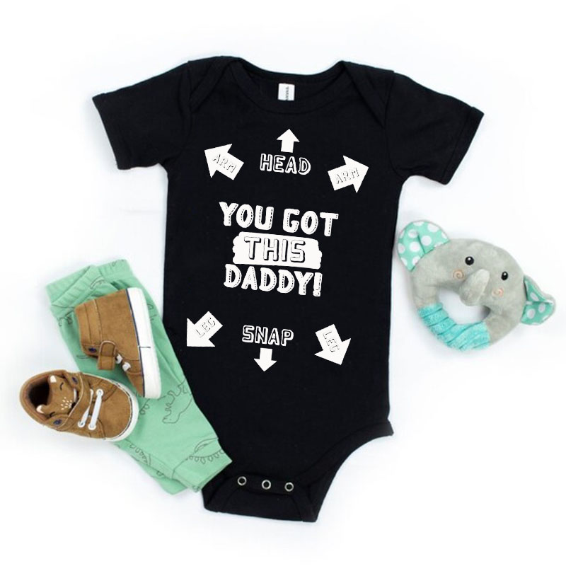 Personalised Daddy Onesie, Funny Baby Newborn unisex Onesie