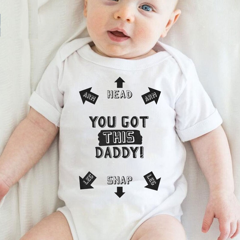 Personalised Daddy Onesie, Funny Baby Newborn unisex Onesie