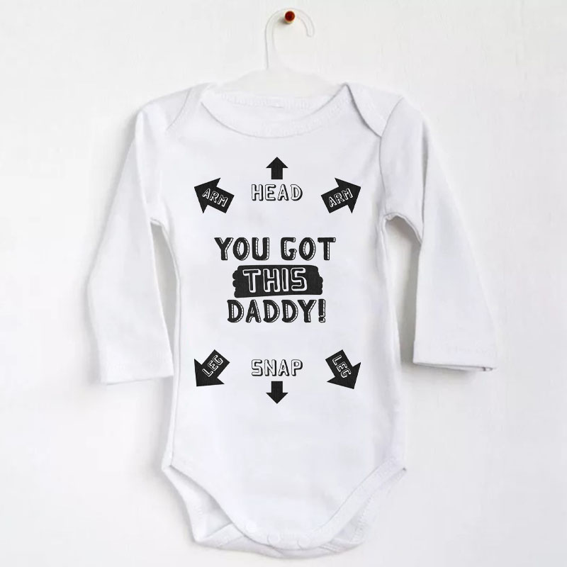 Personalised Daddy Onesie, Funny Baby Newborn unisex Onesie