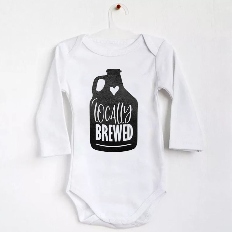 Funny Babysuit Locally Brewed, Beer Baby Newborn unisex Onesie