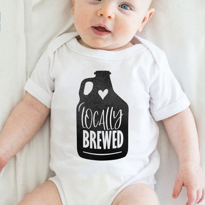 Funny Babysuit Locally Brewed, Beer Baby Newborn unisex Onesie
